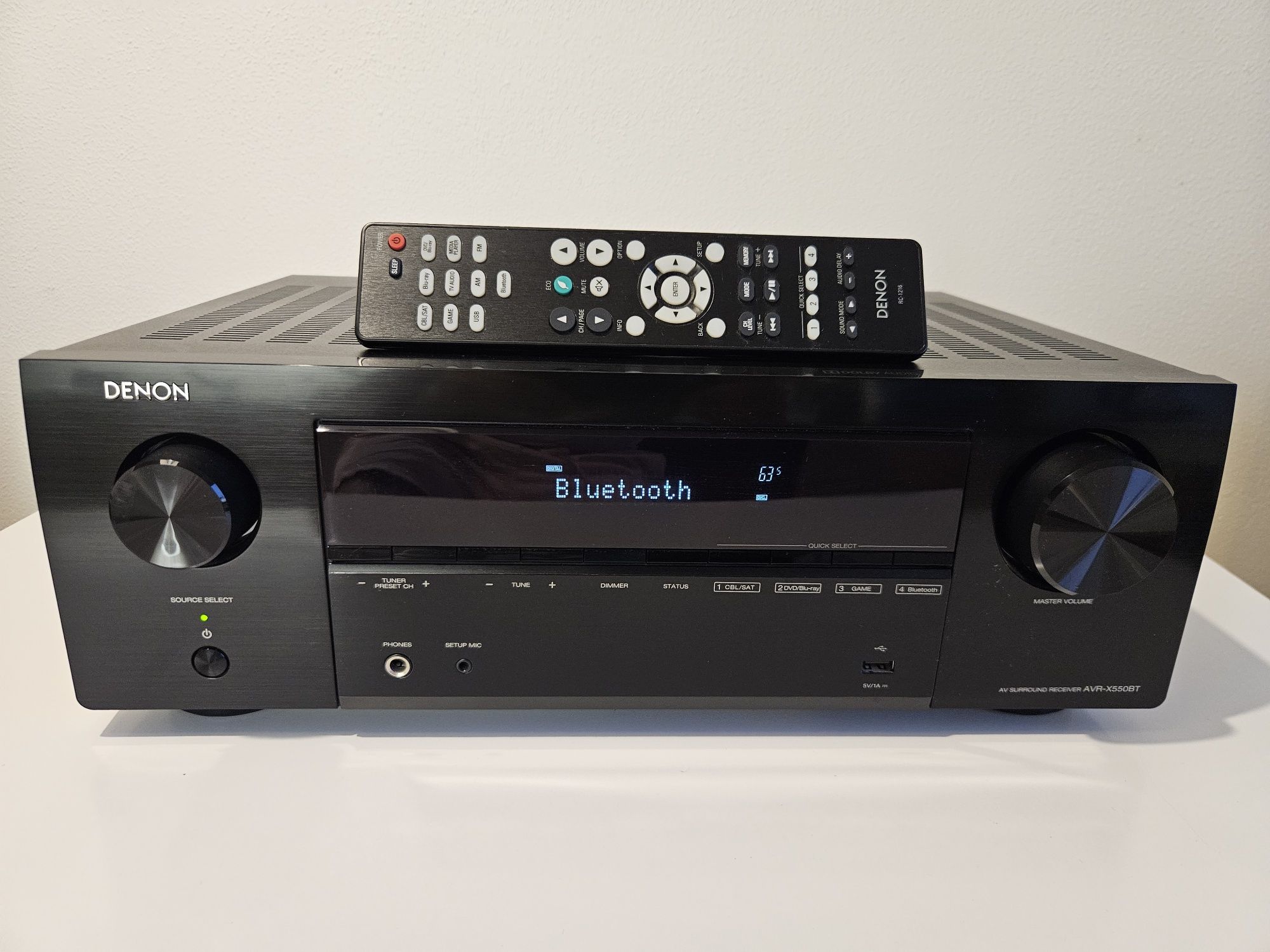 DENON AVR-X550bt 5.2 Bluetooth 4K Dolby Vision