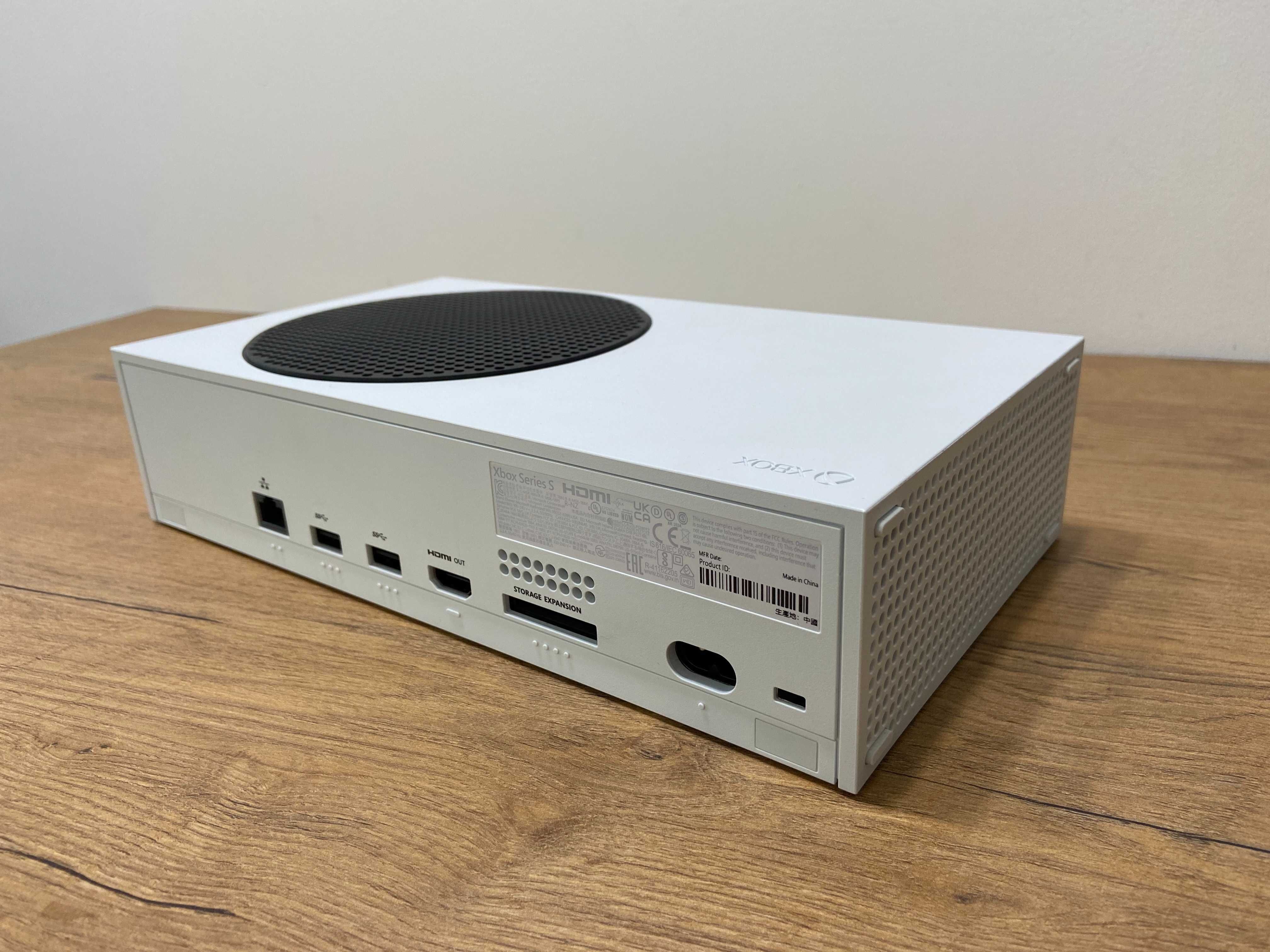 1254. Konsola Xbox Series S 500 GB Oryginalny PAD, Okablowanie