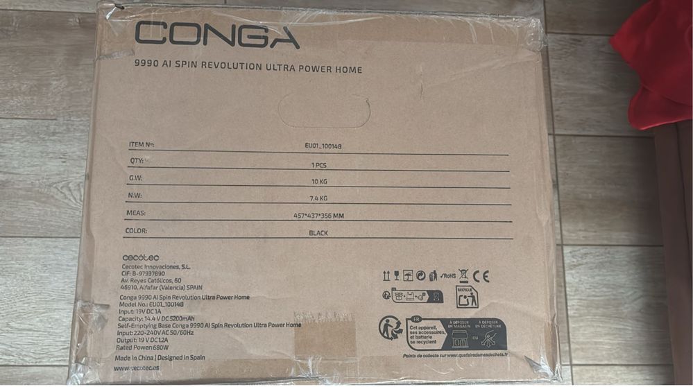 Rôbo Aspirador - Conga 9990 AI Spin Revolution Ultra Power