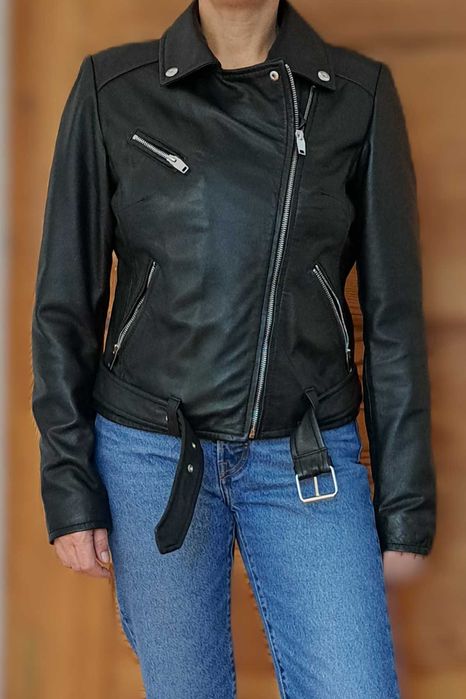 Ochnik damska kurtka motocyklowa skórzana (rozmiar M)