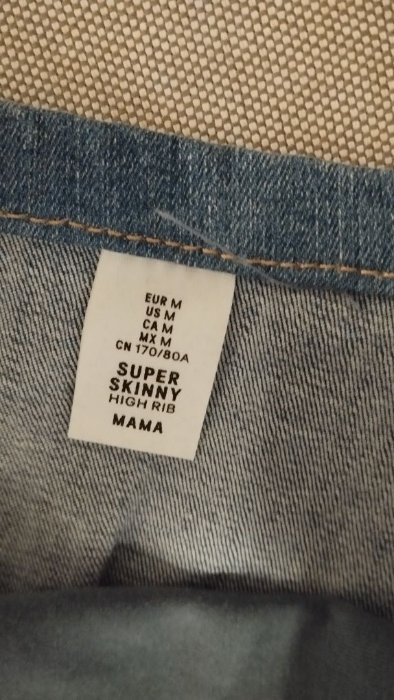 Ciążowe Jeansy H&M MAMA ciążowe rozm. M