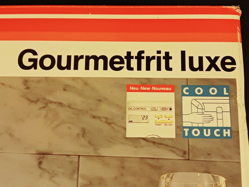 NOVO Fritadeira Krups Gourmet frita luxe com óleo temporizador digital