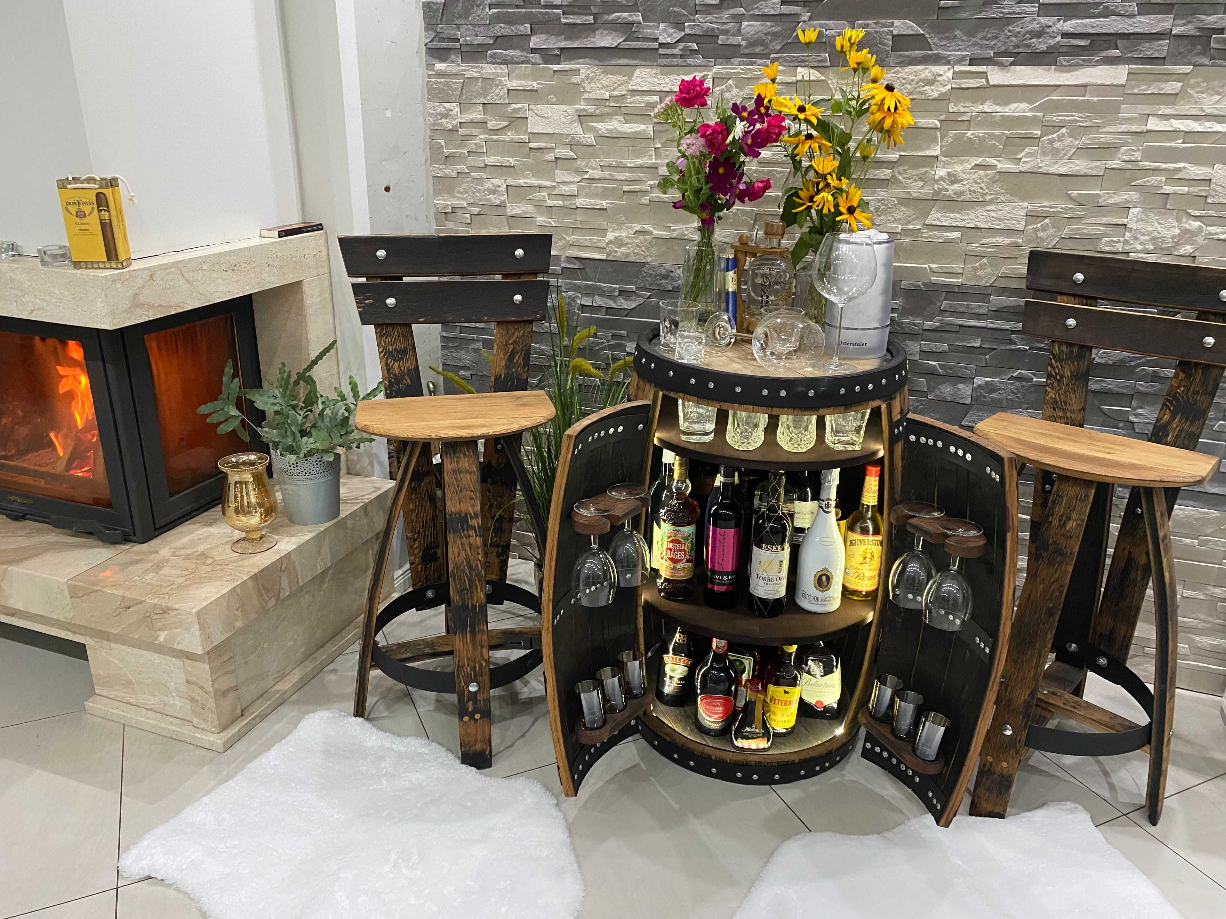 Barek na alkohol beczka dębowa whisky Prezent na 30 40 50 urodziny Now