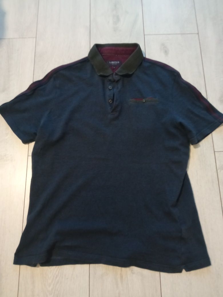 Koszulka męska polo Marks& Spencer L granatowa