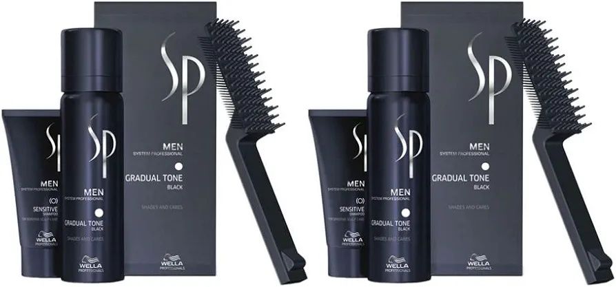 Wella System Professional Men Gradual Tone 60 ml - coloração preta