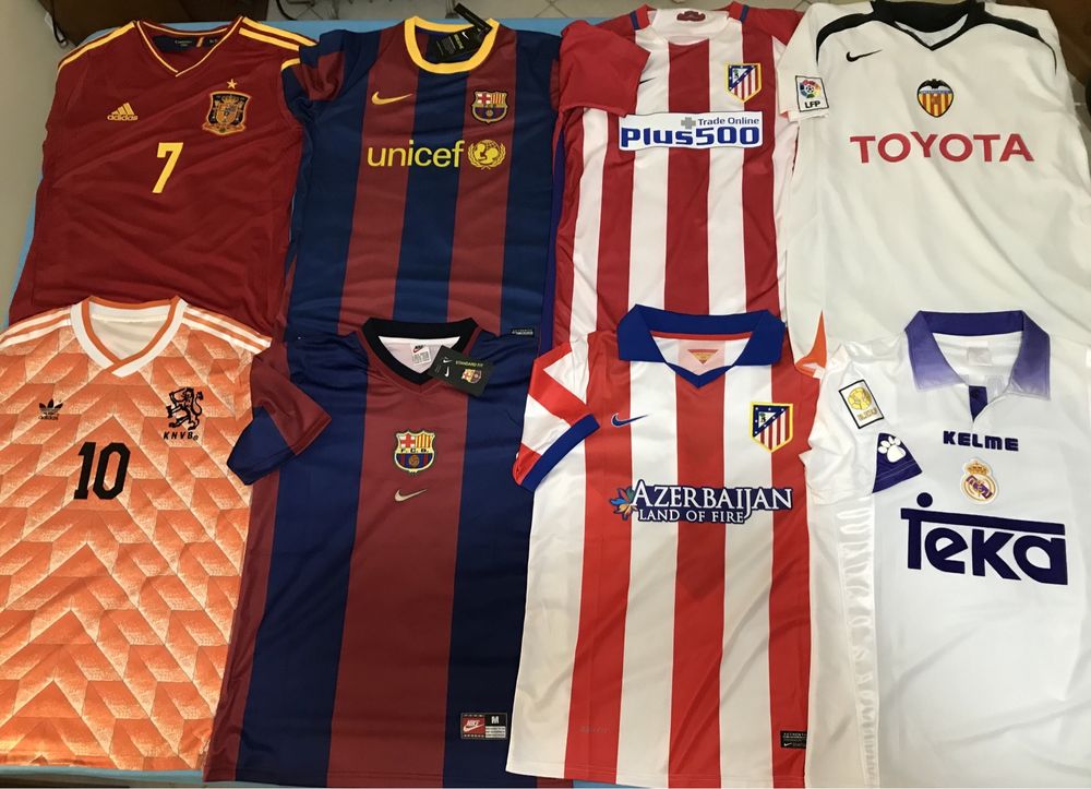 Vendo coleção de camisolas de Futebol