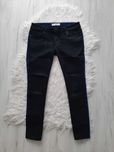 Swietne jeansy czarno granatowe L 40