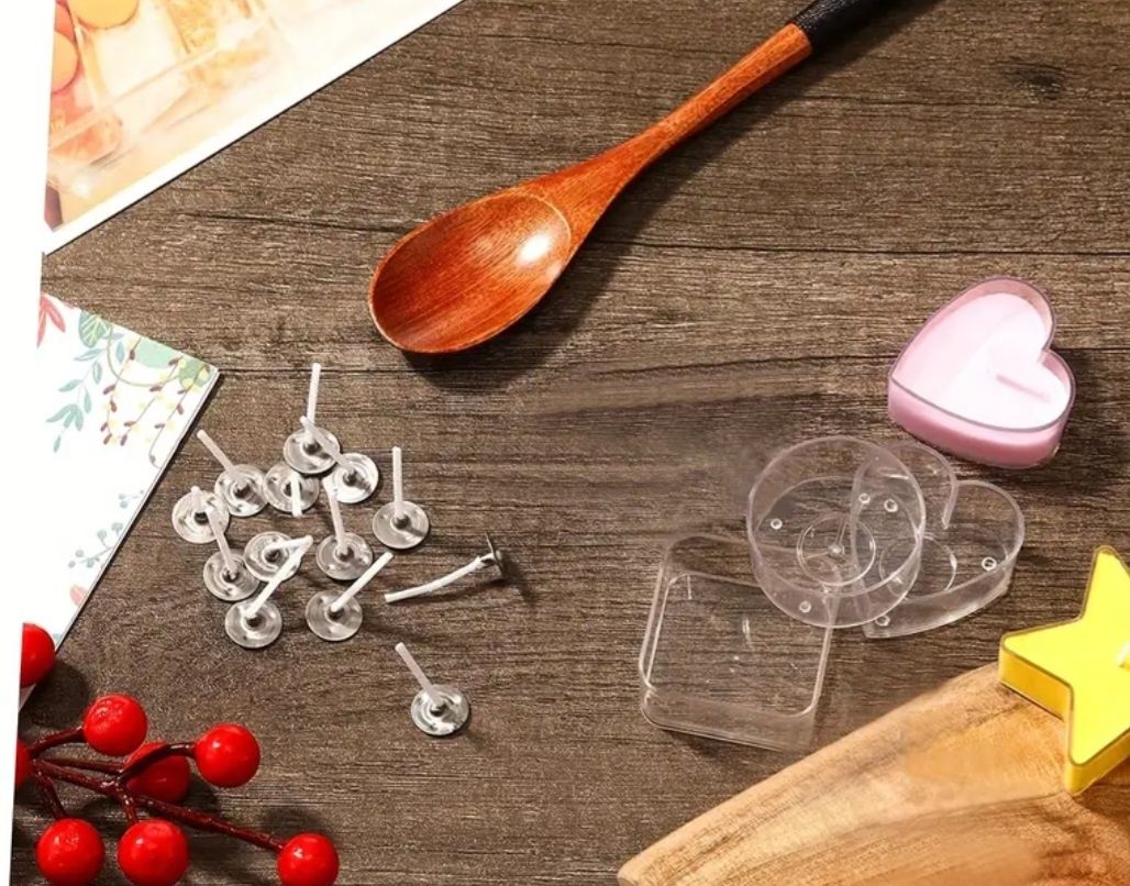 7 pojemniczków na świece+10 knotów