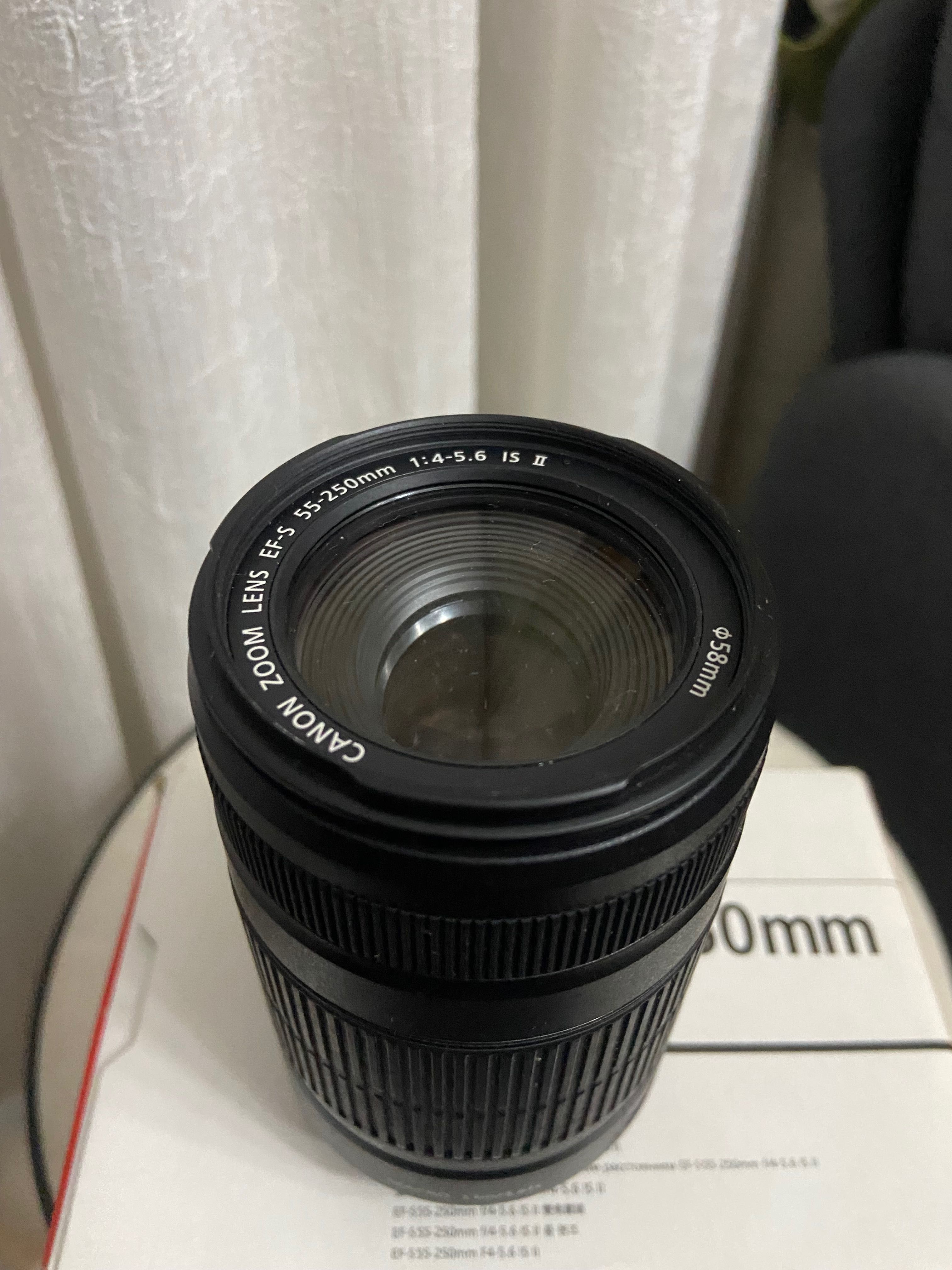Objectiva Canon EFS 55-250mm - Na Caixa