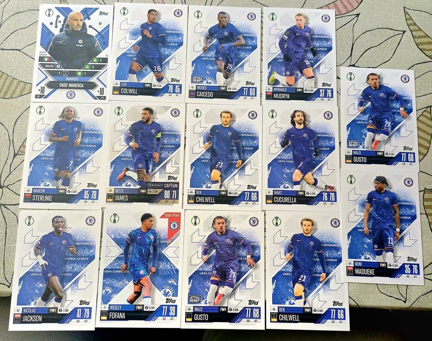 Topps Match Attax Zestaw 14 kart – Chelsea FC