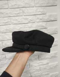 Primark кепка кашкет жіноча шапка картуз чорна шерстяна капітанка