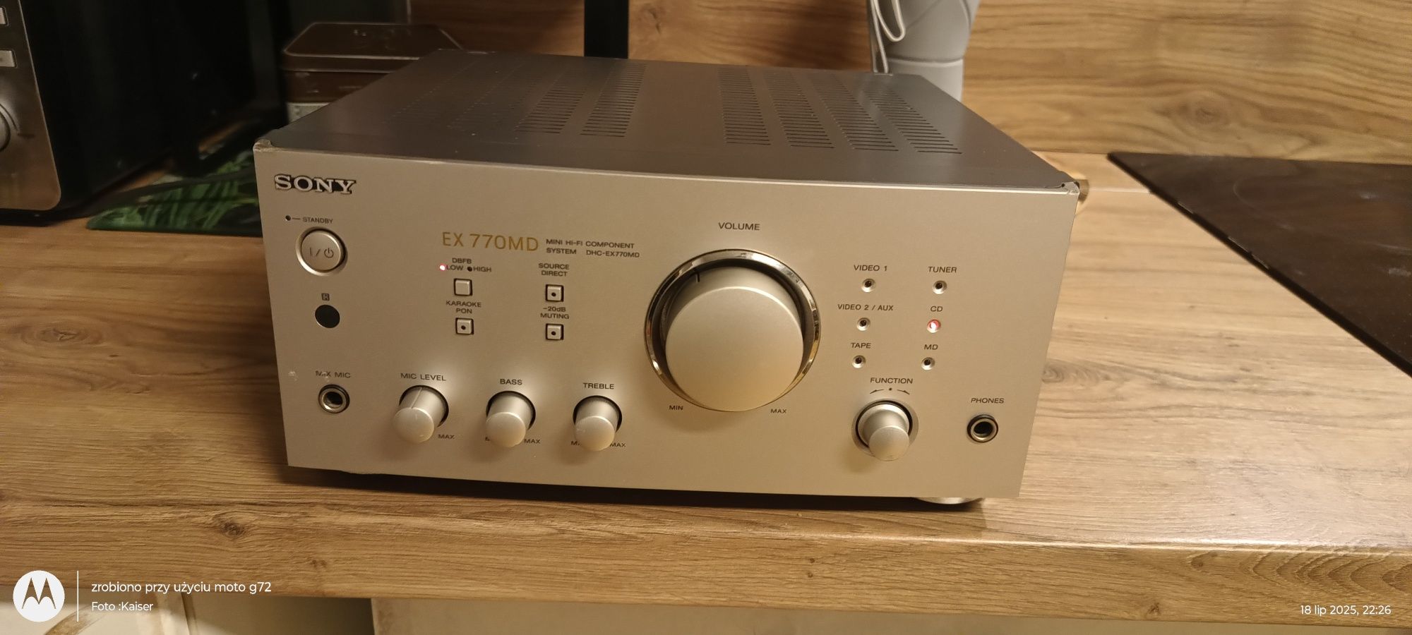 Wzmacniacz Hi-Fi Component System Sony DHC-EX770MD