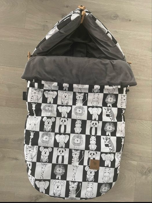 Lanila Śpiworek Zimowy Dark Grey Wonderland Velvet S/M (0-1 rok)