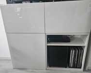Komoda Besta Ikea biały połysk