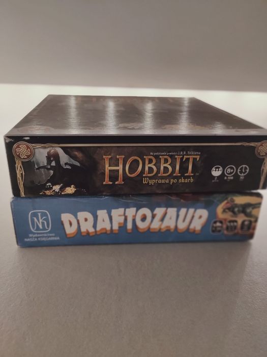 Draftozaur + Hobbit gry planszowe