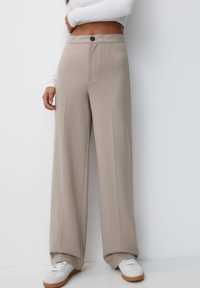 Бежевые брюки женские Pull&Bear