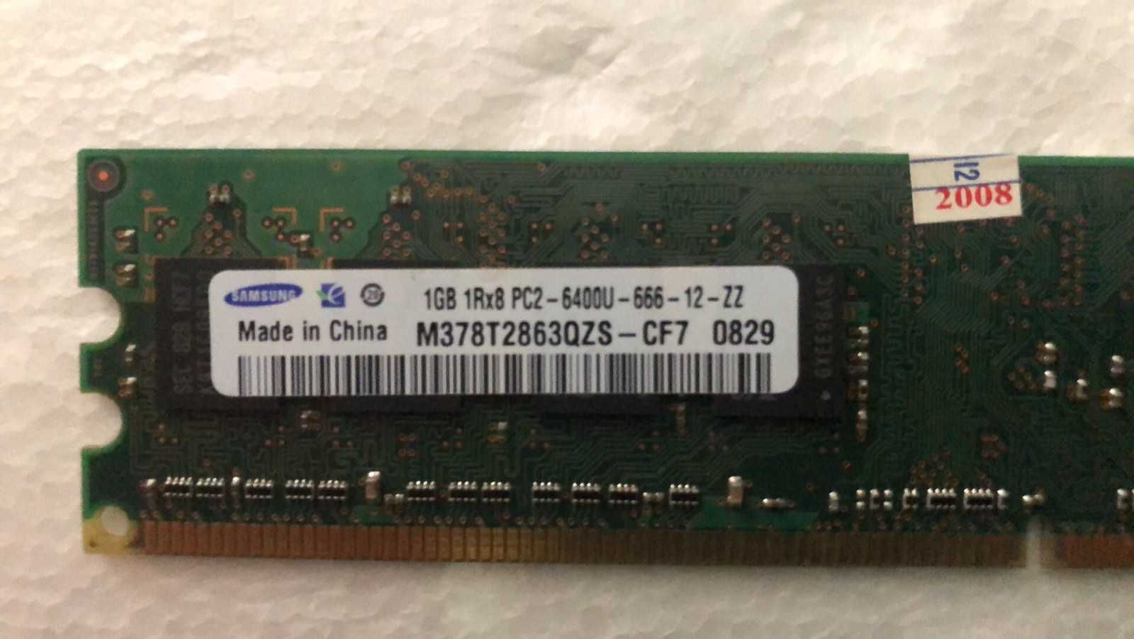 DDR 2, по 1 Gb, 2 планки