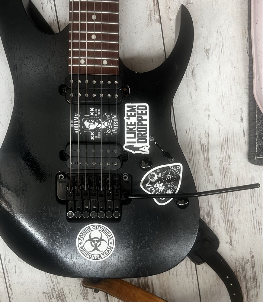 Gitara elektryczna 7 strun Ibanez RG7420Z seymour duncan nazgul most