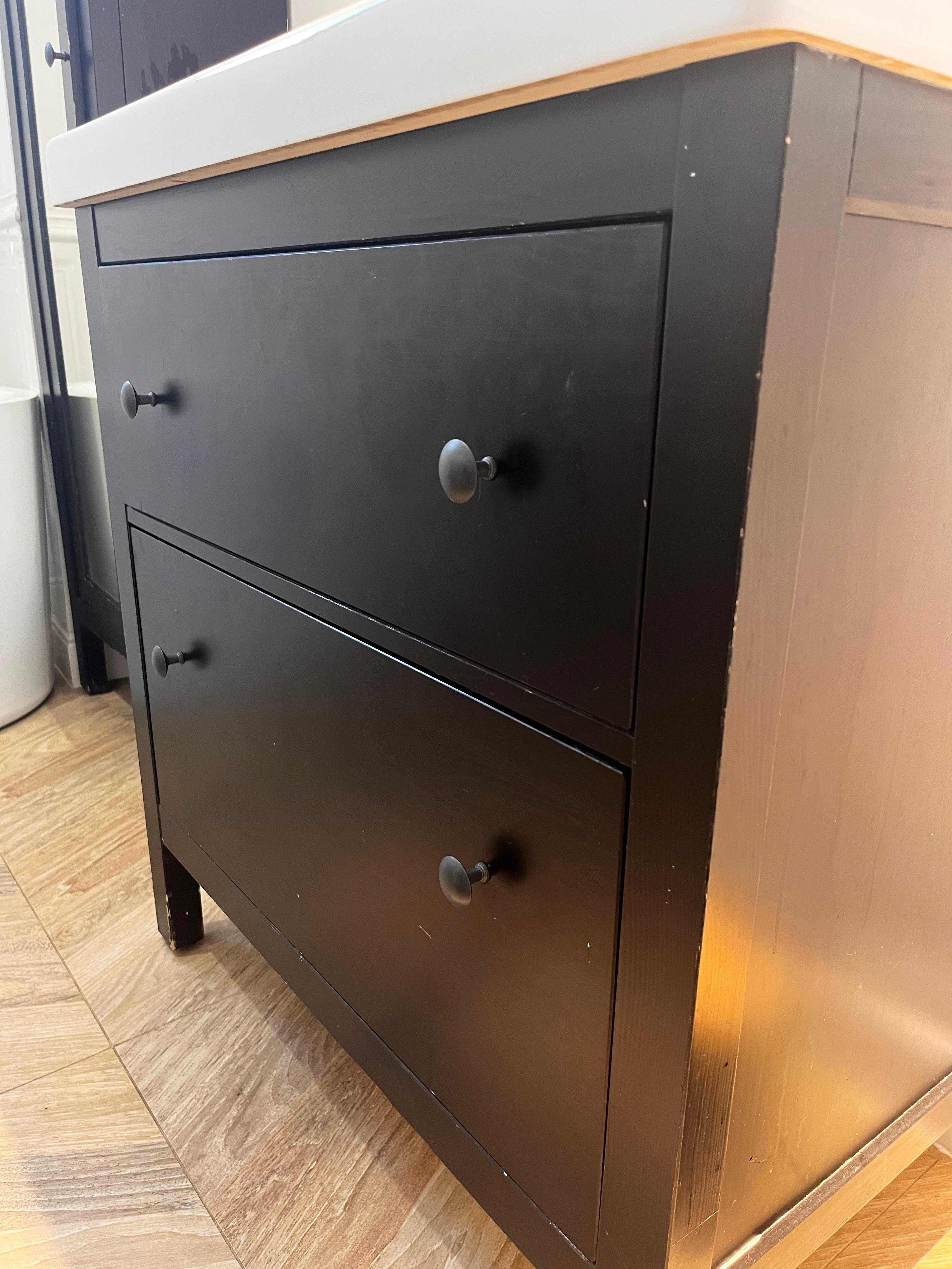 Zestaw szafek łazienkowych Hemnes Ikea