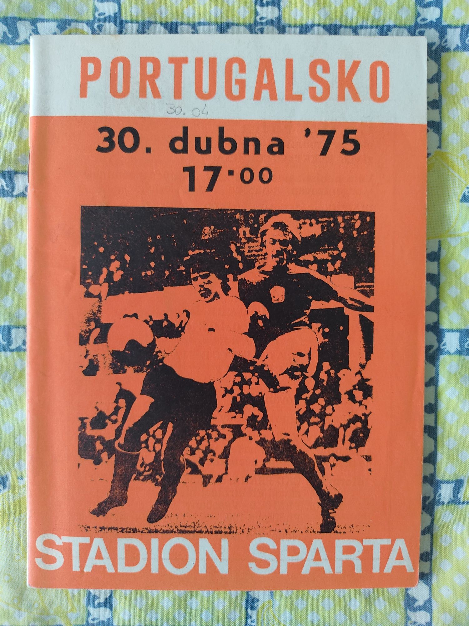 Programa Checoslováquia Portugal 1975