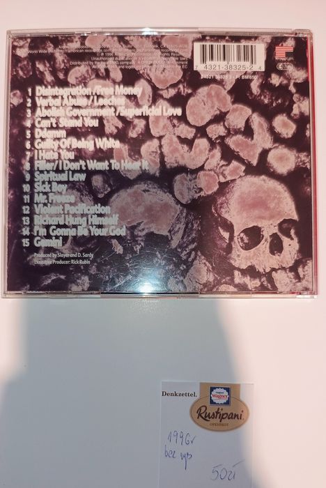SLAYER "Undisputed Attitude" wyd.1996r
