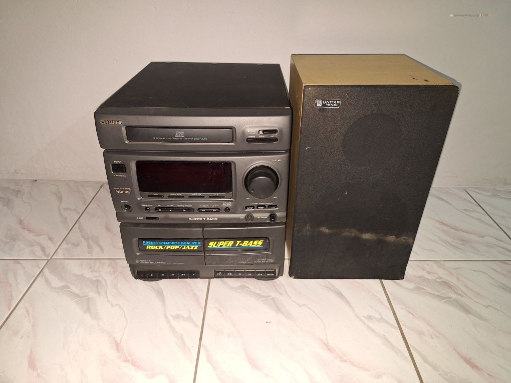 Aiwa NSX-V8 wieża Hi-Fi z kolumną, sprawna.