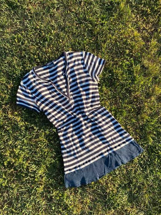 Śliczna vintage koszulka Ralph Lauren w pas coquette avant garde S M