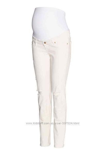 Модные джинсы для будущих мам H&M (Швеция ) MAMA Skinny High Rib Jeans