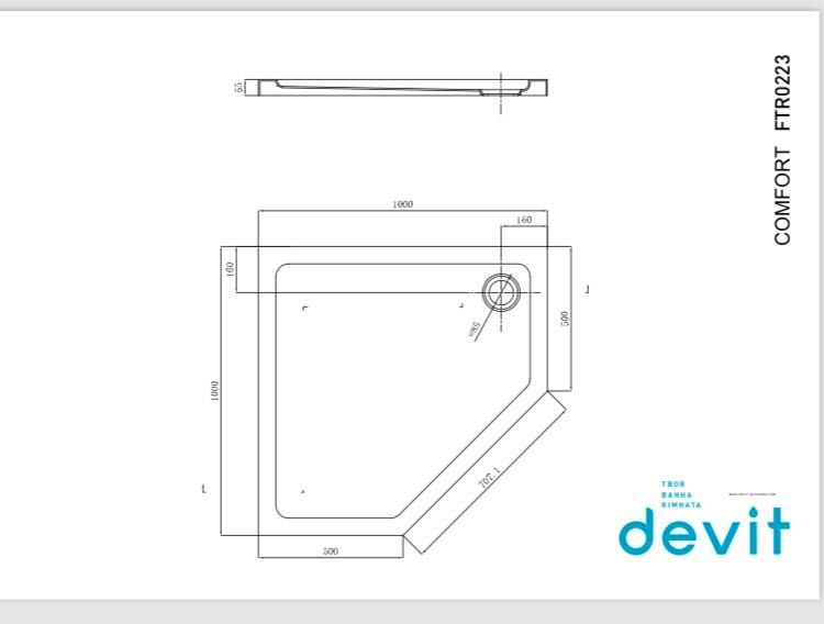 Душовий Піддон Devit