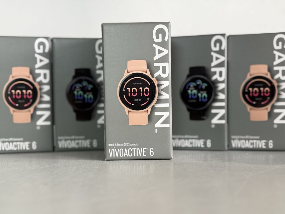 Смарт-годинник Garmin Vivoactive 6 Metallic Pink Dawn w. Pink Dawn Bd