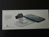 Carregador Wirelless triplo Devia,  iPhone,  Apple Watch,  Airpods