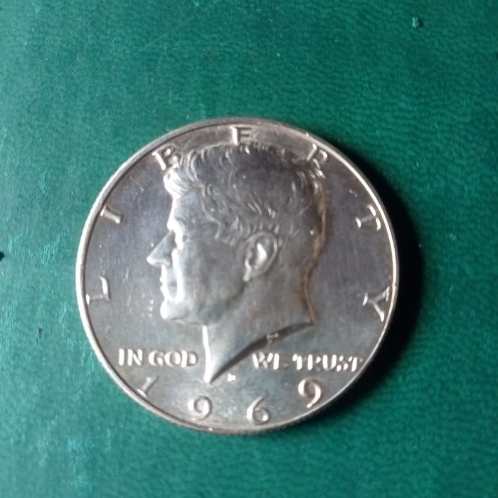 Liberty Half Dolar prata 1969