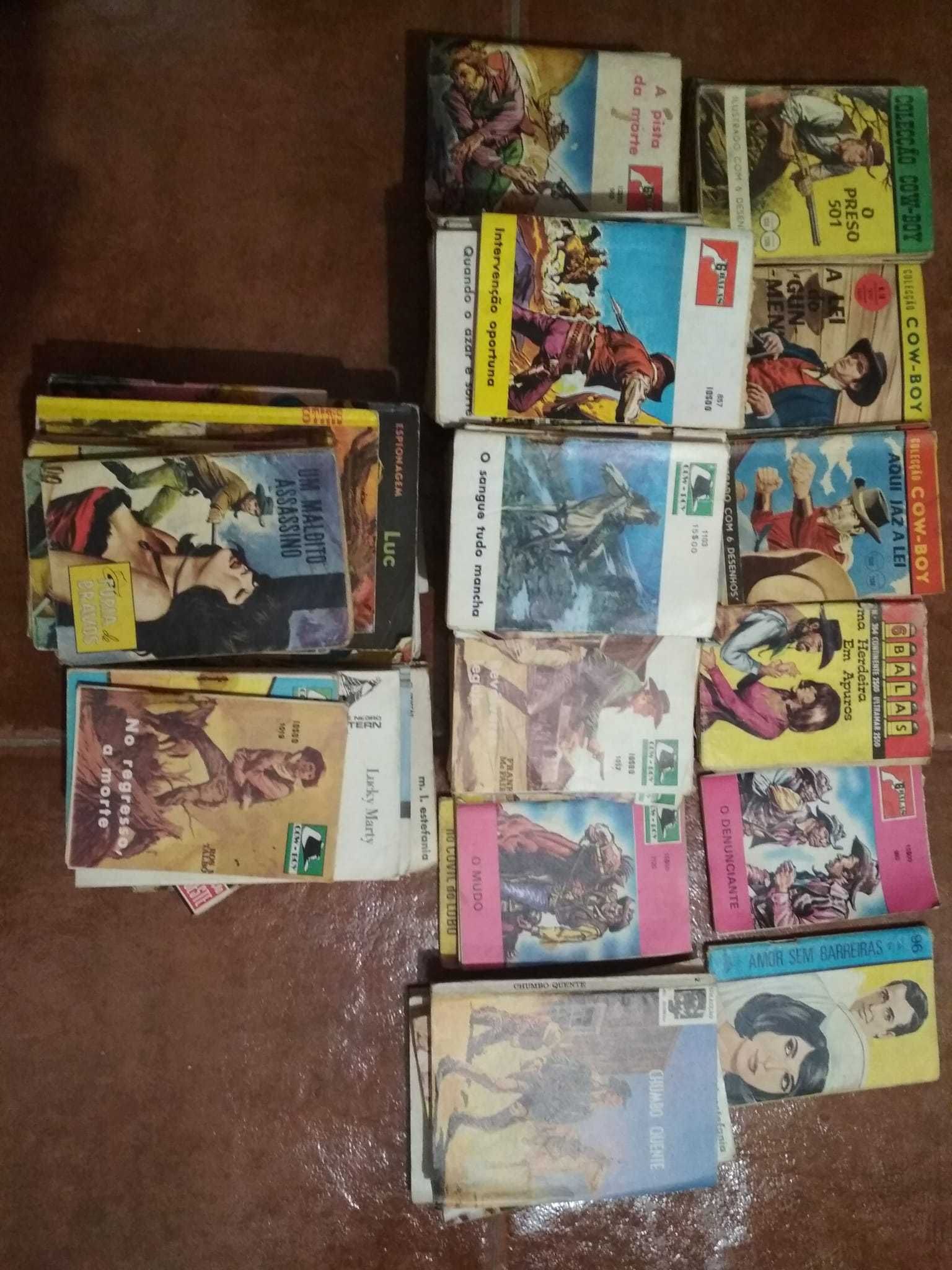 Lote de 100 livros de COW Boys