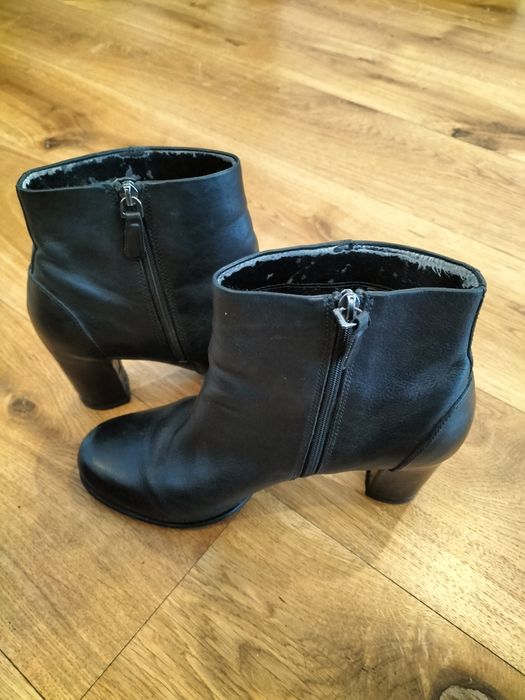 Kozaki damskie nieocieplane skóra naturalna ECCO roz.40