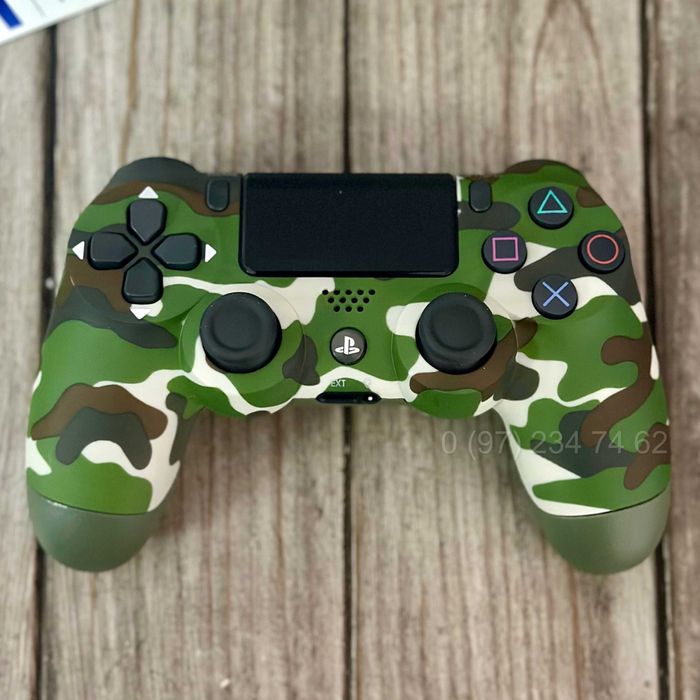 Бездротовий джойстик Dualshock 4 | універсальний PS4 зелений камуфляж