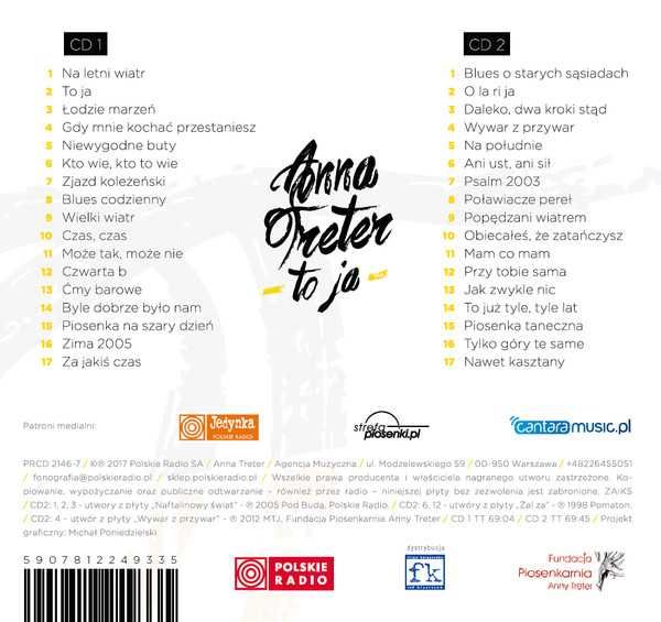 ANNA TRETER -TO JA -2 CD-płyta nowa , zafoliowana