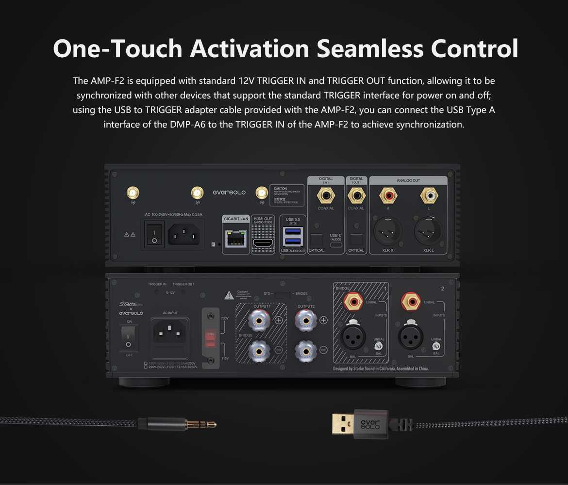 Eversolo DMP-A6 Gen 2 Streamer Pre Końcówka mocy AMP-F2 Zestw SKLEP