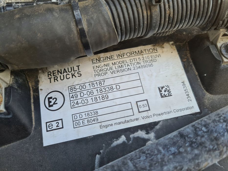 Silnik Kompletny Renault Gama D Dti 5 Euvi Volvo FL D5K Euro 6 2020…