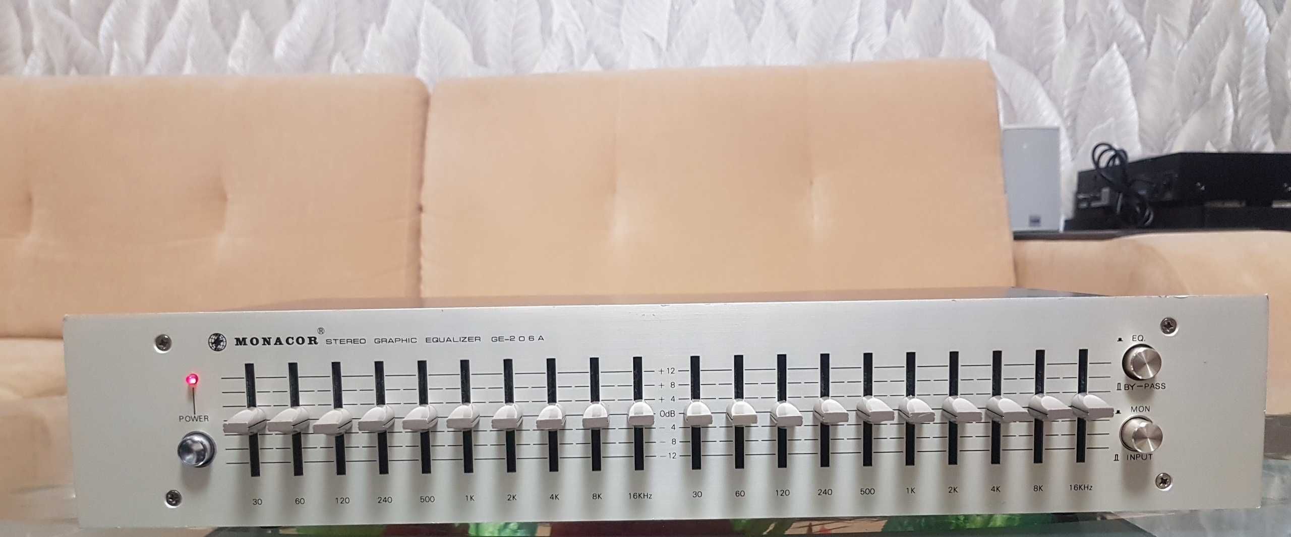 Эквалайзер Monacor GE-206A Stereo Graphic made in Germany/Taiwan
