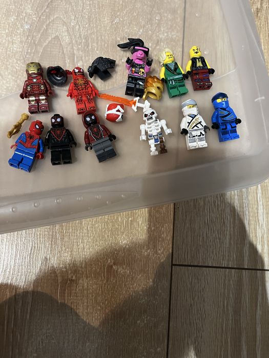 Zestaw figurek LEGO Marvel + Ninjago + mix-Spider-man,Iron Man,Carnage