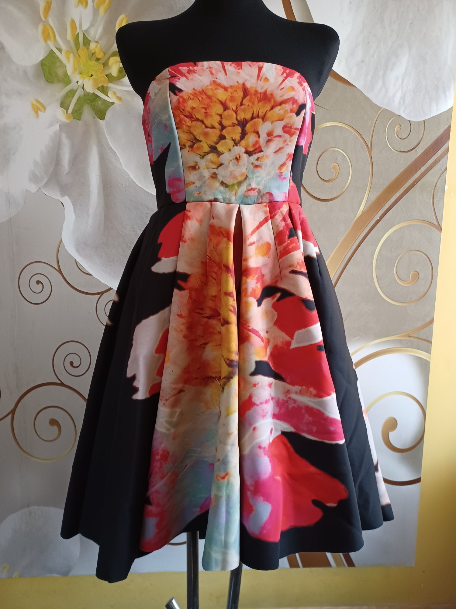 H&M asymetryczna malowana 34
