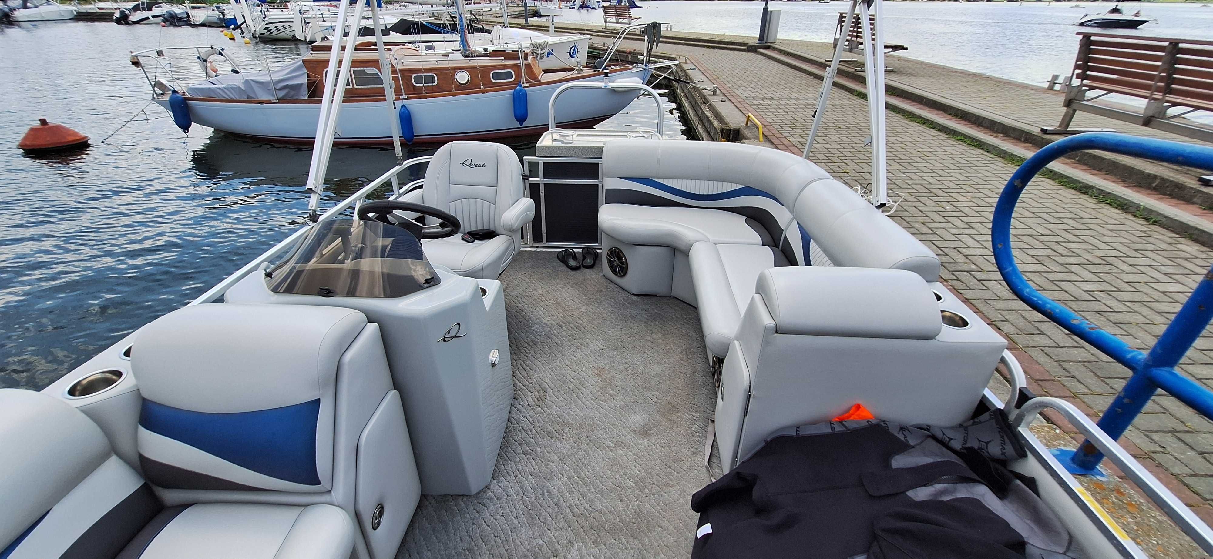 Łódź katamaran Qwest 818 LS 2016r Evinrude E-TEC 60KM