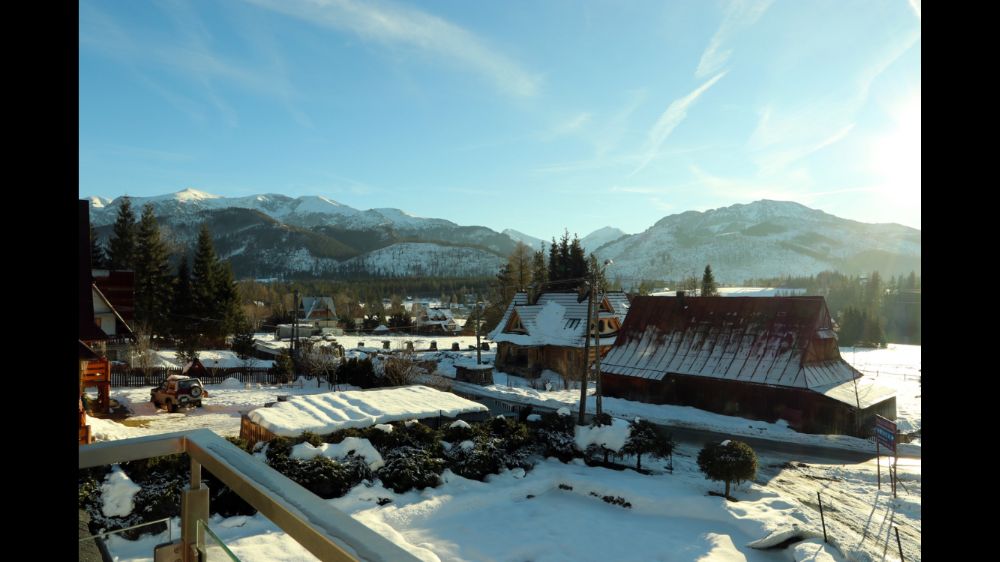 Domek z widokiem na góry, panorama, Zakopane