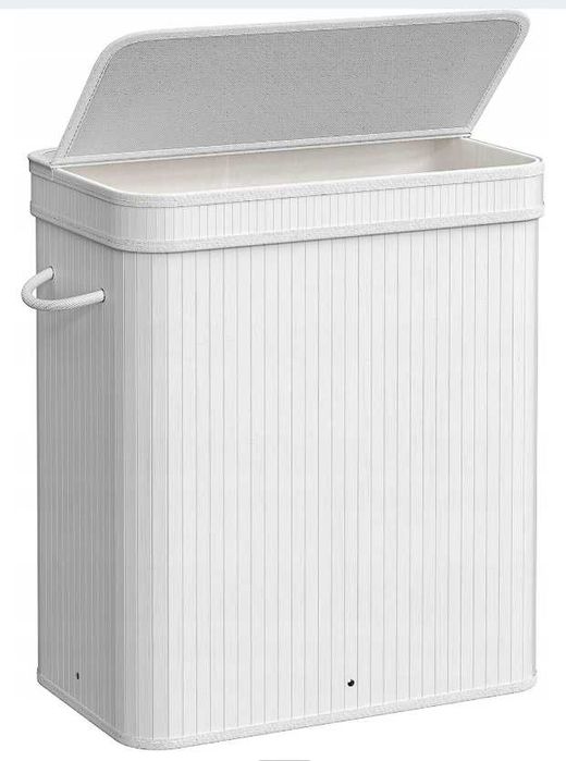 Kosz wolnostojący na pranie Songmics 100l biały