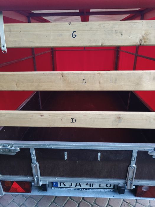 Przyczepka STIM z hamulcem najazdowym,praktycznie NOWA