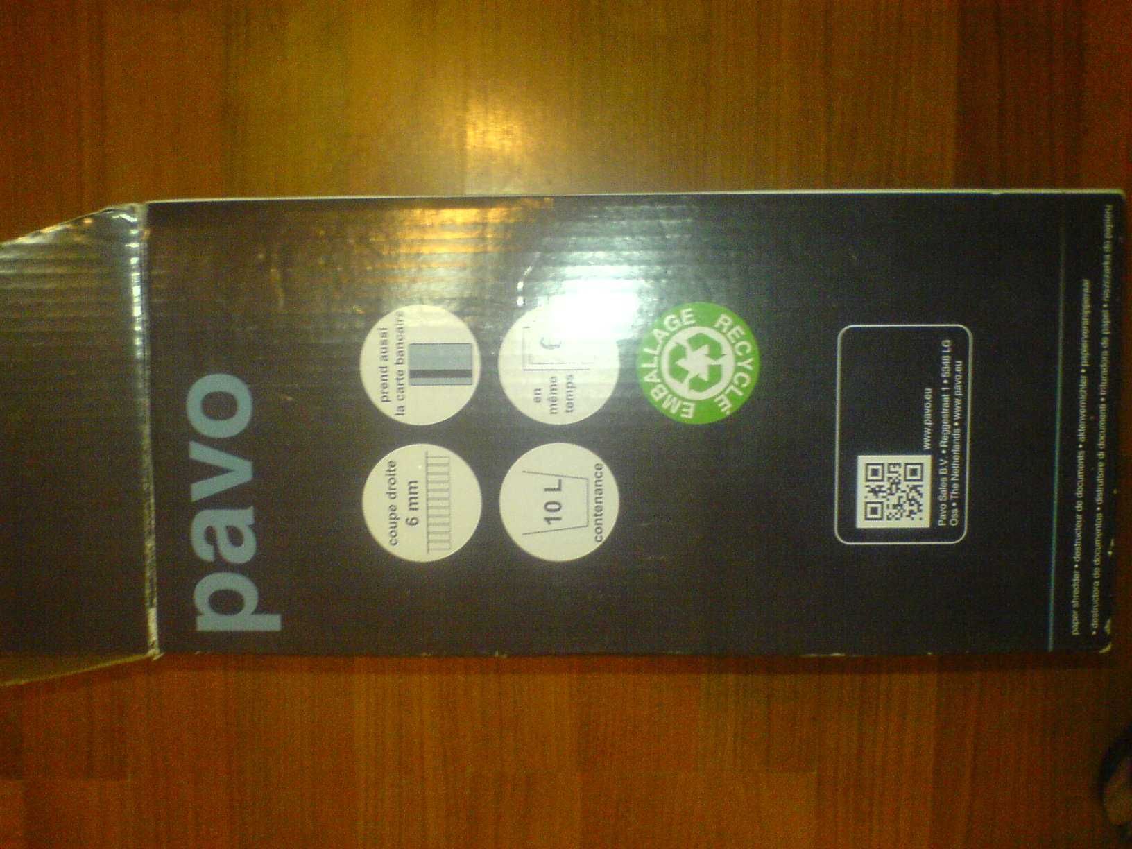 Niszczarka dokument PAVO SC106A cięcie 6xA4/6 mm pojemnik 10 l Nowa