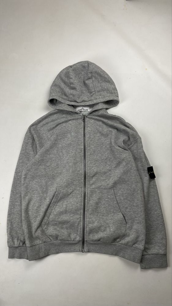 Зип худи Stone island серый S