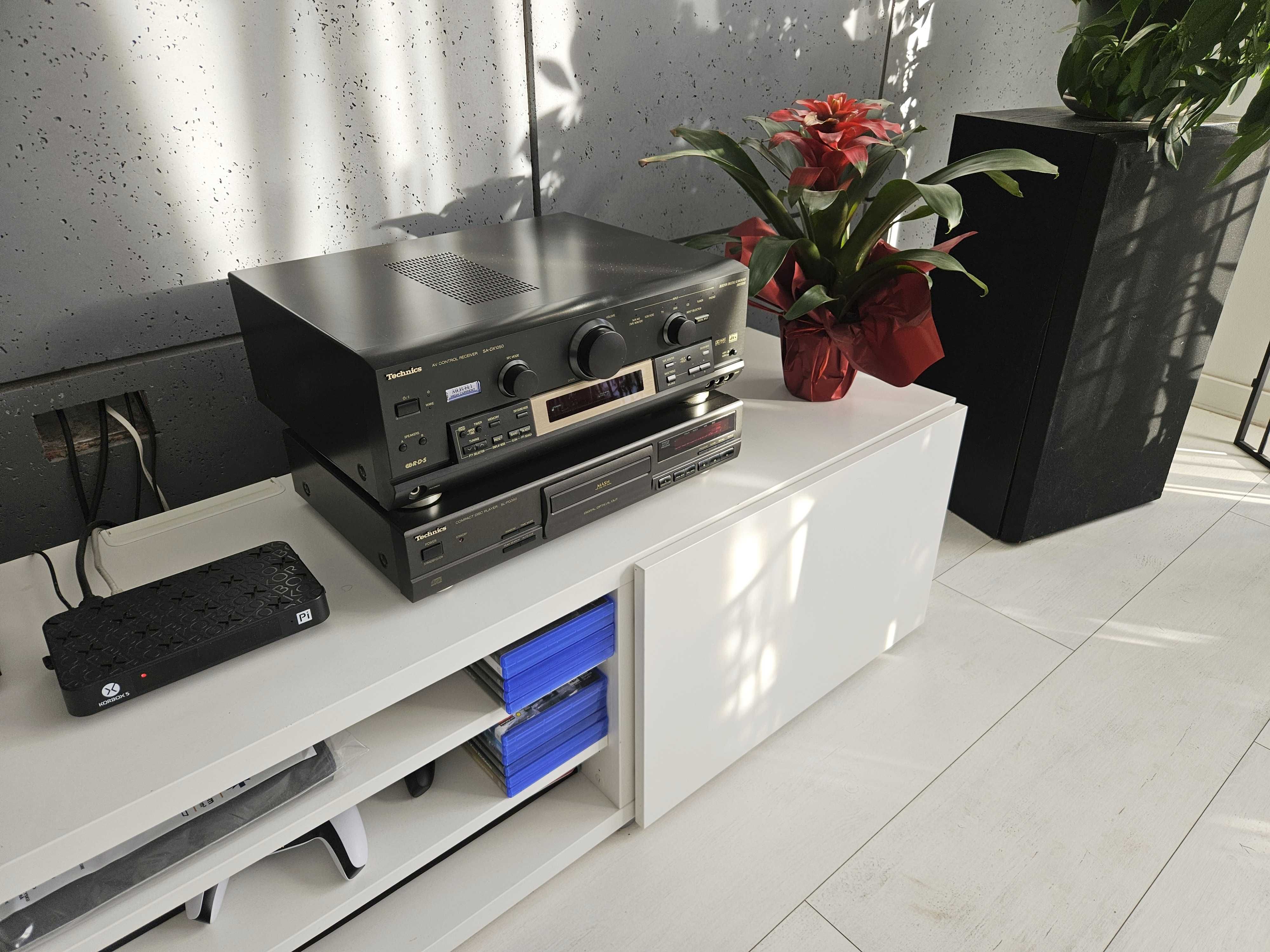Technics SA-DX1050 + CD SL-PG390 + pilot