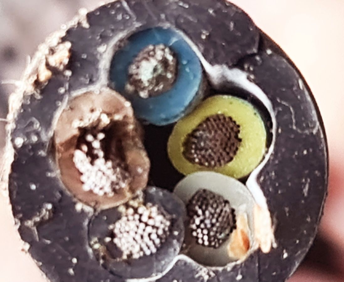 Kabel 5x6mm2 GUMA - na PRZEDŁUŻACZ SIŁOWY przewód H07RN-F 5x6 OnPD