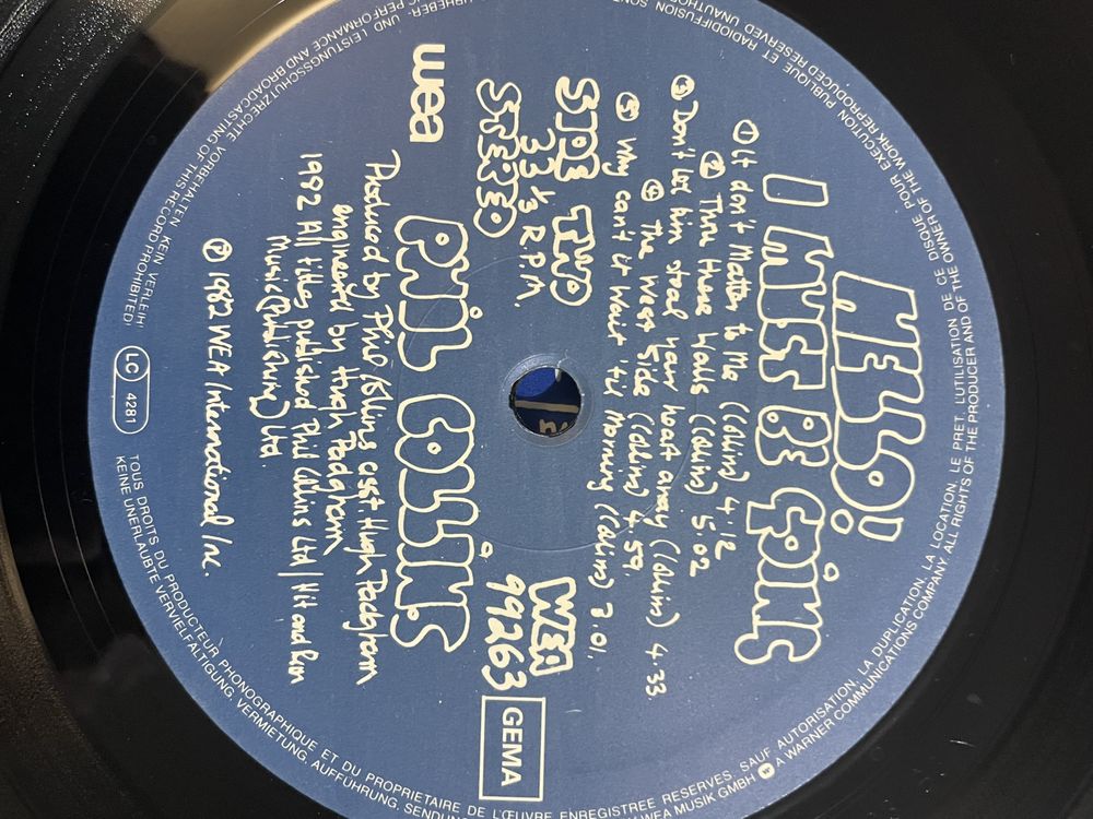 Vinil Phil Collins